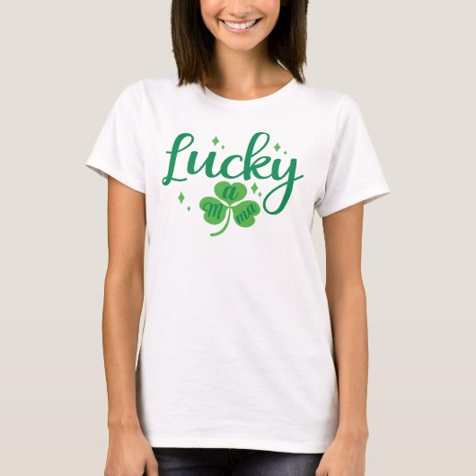 ラッキーママ セントパトリックデー Tシャツ (正面)