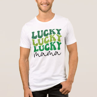 ラッキーママ レトロ聖パトリックデー トライブレンドTシャツ