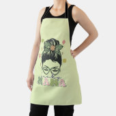 ラッキーママ – Messy Bun – クローバーセントパトリック エプロン (インサイチュ)