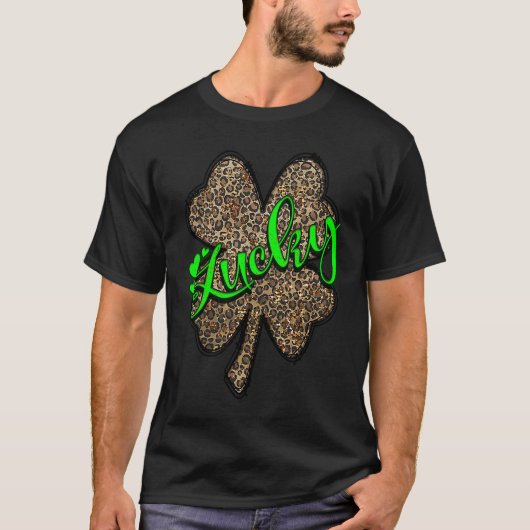 ラッキーママSt patricksSt patty's dayママ服 Tシャツ (正面)