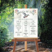 ラッキーマラードアヒル1st誕生日マイルストーン