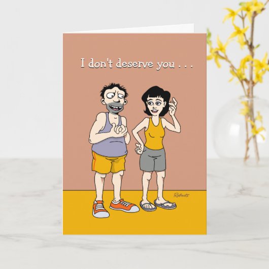 ラッキーマン記念日 カード (黄色い花)