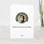 ラッキーマン誕生日 カード (裏面)