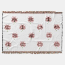 ラッキーモダンブランケット – エレガントバラ金ゴールド スローブランケット