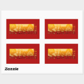 ラッキーモンキーイヤー2016垂直ステッカー2 長方形シール (シート)