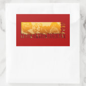 ラッキーモンキーイヤー2016垂直ステッカー2 長方形シール (バッグ)