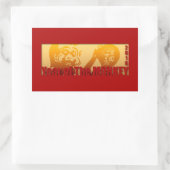 ラッキーモンキーイヤー2016長方形ステッカー1 長方形シール (バッグ)