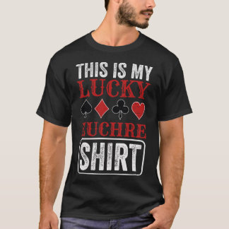 ラッキーユークレアカードゲームユークレアプレーヤートランプのポーカーユークレア Tシャツ