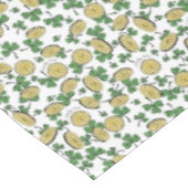 ラッキーユーコイン&グリーンシャームロックSt patricks day テーブルクロス (アングル)