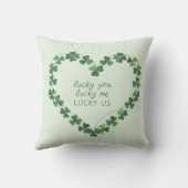 ラッキーユーラッキー私ラッキー米国セントパトリックの日 クッション (裏面)