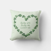 ラッキーユーラッキー私ラッキー米国セントパトリックの日 クッション (正面)