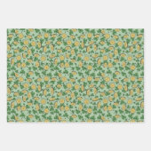 ラッキーユーSt patricks dayシャムロックコインクローバー ラッピングペーパーシート (正面2)
