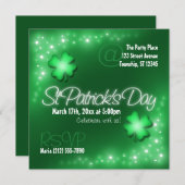 ラッキーライトグリーンセントパトリックの日の招待状 招待状 (正面/裏面)