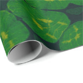 ラッキーラップグリーンアイリッシュクローバーパターンNo3 ラッピングペーパー (ロールコーナー)