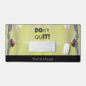 ラッキーラディバグやる気を起こさせる引用文前向きマインド デスクマット (キーボード&マウス)