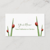 ラッキーラディバグを持つラッキークライアント! 名刺 (正面)