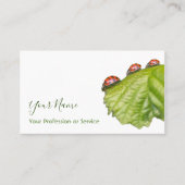 ラッキーラディバグを持つ幸運なお客様！ 名刺 (正面)