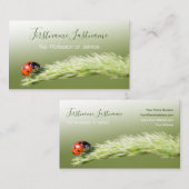 ラッキーラディバグを持つ幸運なお客様！ 名刺 (正面/裏面)