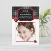 ラッキーラディバグフォト招待状 招待状 (スタンド正面)