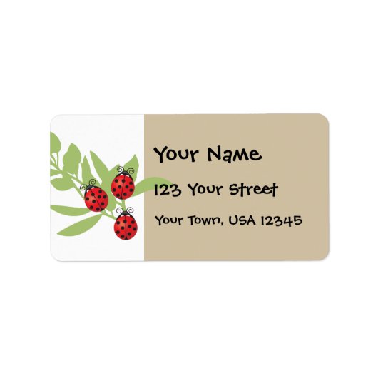 ラッキーラディバグ3つ ラベル (正面)