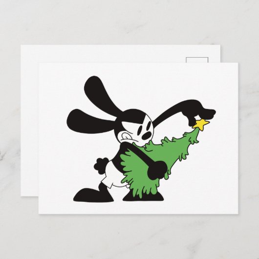 ラッキーラビットクリスマスツリー シーズンポストカード (正面/裏面)