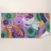 ラッキーラビット ビーチタオル (正面)