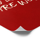 ラッキーラブエステティックロマンティックブラシスクリプト引用文 ポスター (角)