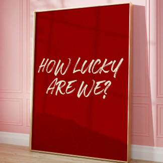 ラッキーラブエステティックロマンティックブラシスクリプト引用文 ポスター