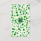 ラッキーリトルシャムロックベビーシャワーオムツラッフルE エンクロージャーカード (裏面)