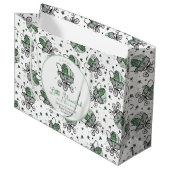 ラッキーリトルシャームロックセントパトリックの日の赤ちゃんシャワー ラージペーパーバッグ (正面アングル)