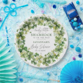ラッキーリトルシャームロック春クローバーベビーシャワー ペーパープレート (パーティー)