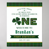 ラッキーリトルシャームロック1stバースデーウェルカム実在 箔ポスター (正面)