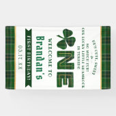 ラッキーリトルシャームロック1stバースデーウェルカム 横断幕 (横)