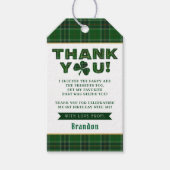 ラッキーリトルシャームロック1st誕生日ありがとう ギフトタグ (正面)