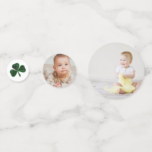 ラッキーリトルシャームロック1st誕生日パーティー写真 コンフェッティ (裏面)