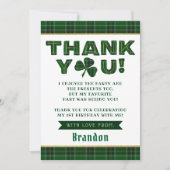 ラッキーリトルシャームロック1st誕生日 サンキューカード (正面)