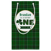 ラッキーリトルシャームロック1st誕生日 スモールペーパーバッグ (裏面)