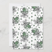 ラッキーリトルシャームロックSt patricksベビーシャワー 招待状 (裏面)