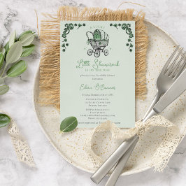 ラッキーリトルシャームロックSt patricksベビーシャワー 招待状