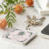 ラッキーリトルシャームロックSt patricks dayベビーシャワー キーホルダー (側面)