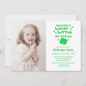 ラッキーリトル誕生日 招待状 (正面)