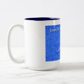 ラッキールアー魚釣り ツートーンマグカップ (左)