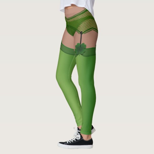 ラッキーレギンスおもしろいズSt. Patrick's Costume Pants レギンス (左)