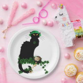ラッキーレチャットノワール聖パトリックの日 ペーパープレート (パーティー)