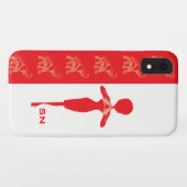 ラッキーレッドエレファント Case-Mate iPhoneケース (裏面(横))