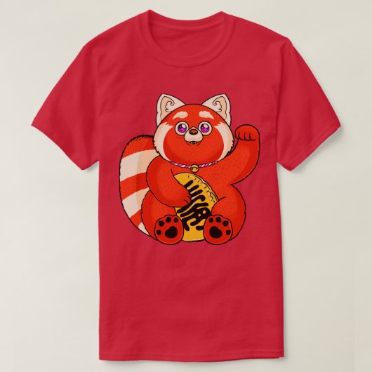 ラッキーレッドパンダ Tシャツ (デザイン正面)