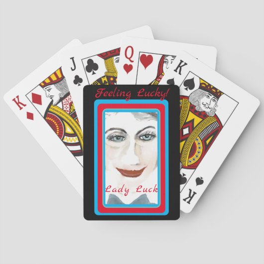 ラッキーレディーラックおもしろいと笑いトランプ トランプ (裏面)