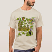 ラッキーレプラーアンと彼のアイルランドの城 Tシャツ (正面)