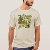 ラッキーレプラーアンと彼のアイルランドの城 Tシャツ (正面)