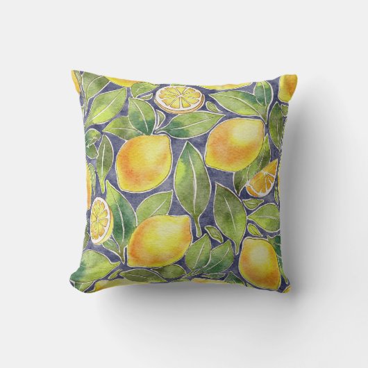 ラッキーレモン クッション (正面)